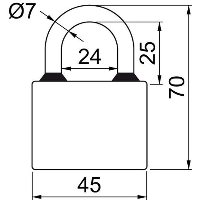 Vorhängeschloss RV.OVAL.45