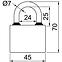 Vorhängeschloss RV.OVAL.45,2
