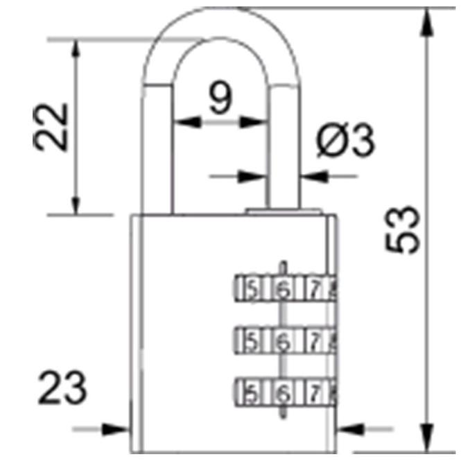 Vorhängeschloss RV.12002.20.MIX