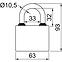 Vorhängeschlösser RV.OVAL.63,2