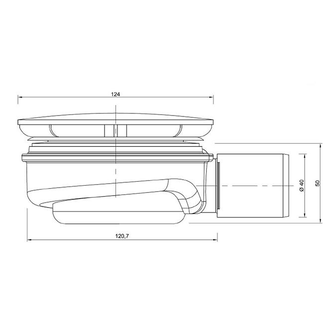 Wannensiphon speed2 ø90 19229