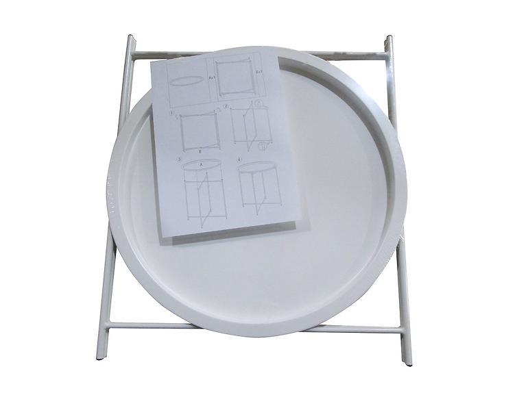 Gartentisch 46x52cm grau