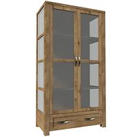 Vitrine  Nevada 100cm Eiche Lefkas Dunkel, W2D