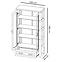 Vitrine  Nevada 100cm Eiche Lefkas Dunkel, W2D,2