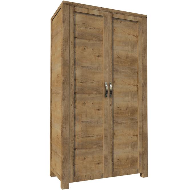 Schrank Nevada 100cm Eiche Lefkas Dunkel, S2D