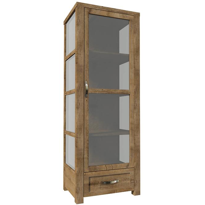 Vitrine  Nevada 70cm  Eiche Lefkas Dunkel, W1D