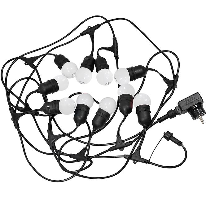 Außenleuchte 5,6 m E27 10 x G45 bílá 36V 6W