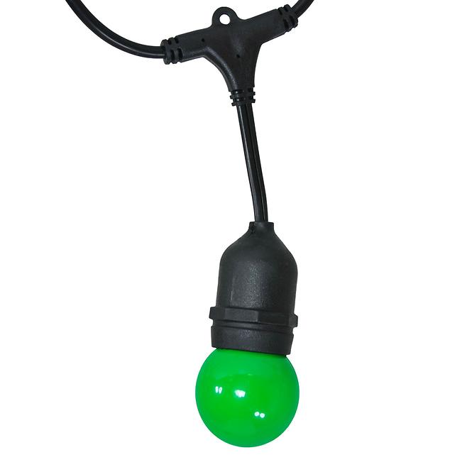 Außenleuchte 5,6 m E27 10 x G45 barevná 36V 6W
