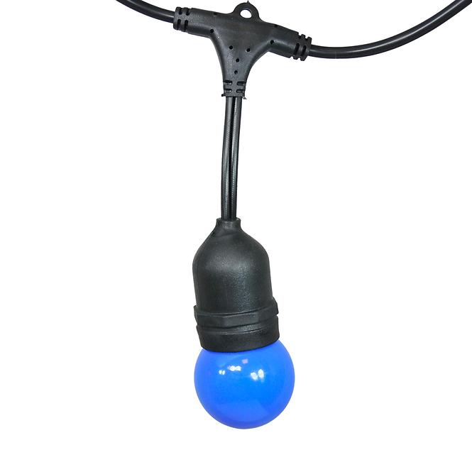 Außenleuchte 5,6 m E27 10 x G45 barevná 36V 6W