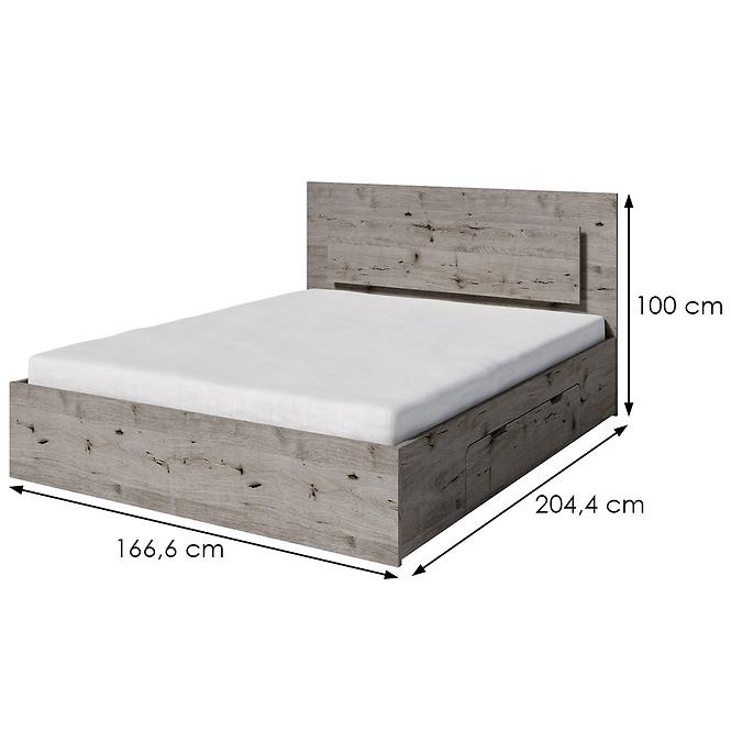 Bett Togo 160cm Eiche Welington