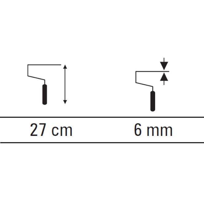 Handlauf 27cm