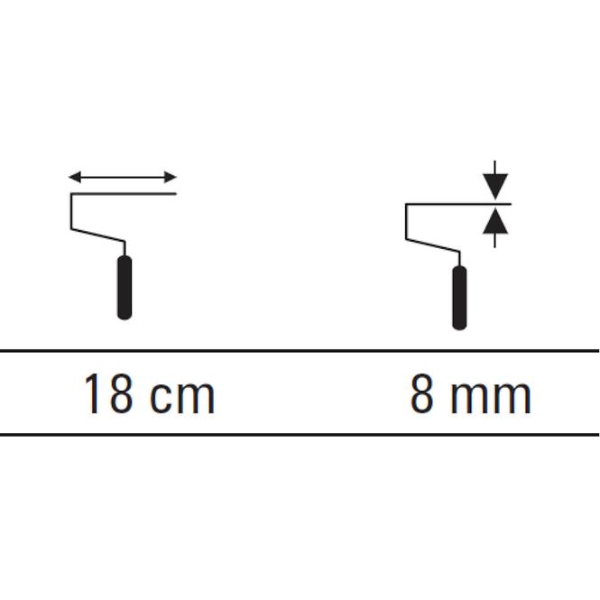 Handlauf 18cm/18cm