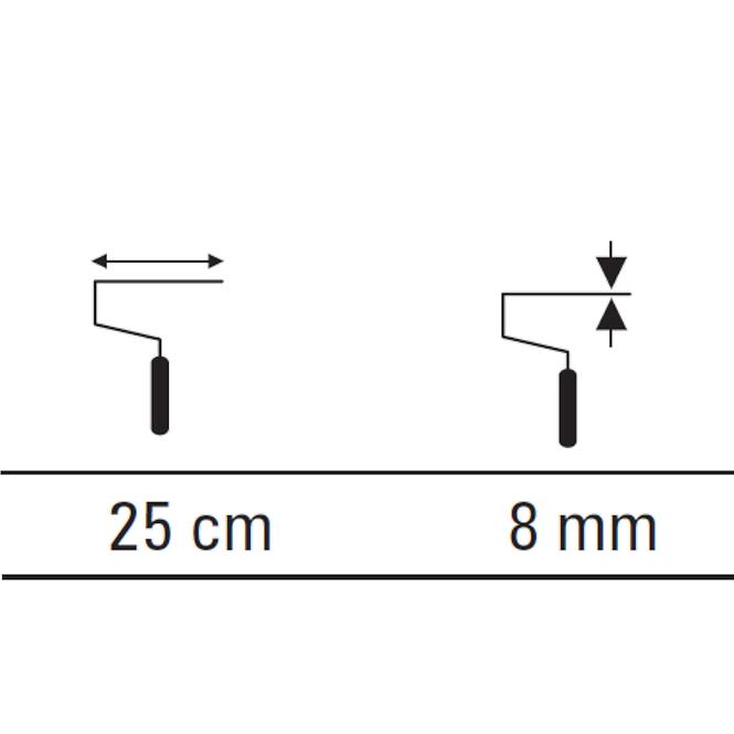 Handlauf 25cm/25cm