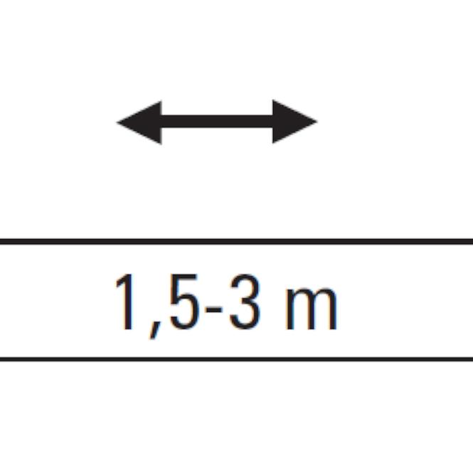 Teleskopische Stange 1,5-3m