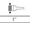 Flacher Pinsel Nylon für Acryl 1˝,2