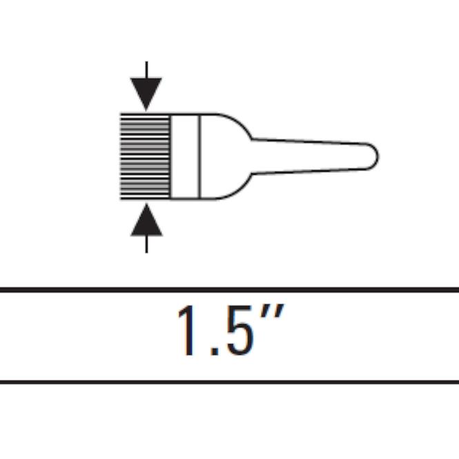 Flacher Pinsel für Ölfarben 1,5˝