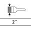 Flacher Pinsel für Ölfarben 2˝,4