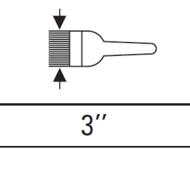 Flacher Pinsel für Ölfarben 3˝