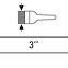 Flacher Pinsel für Ölfarben 3˝,4