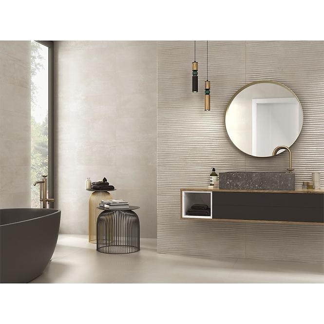Wandfliese Slab beige 60/60 Rect. Lapato