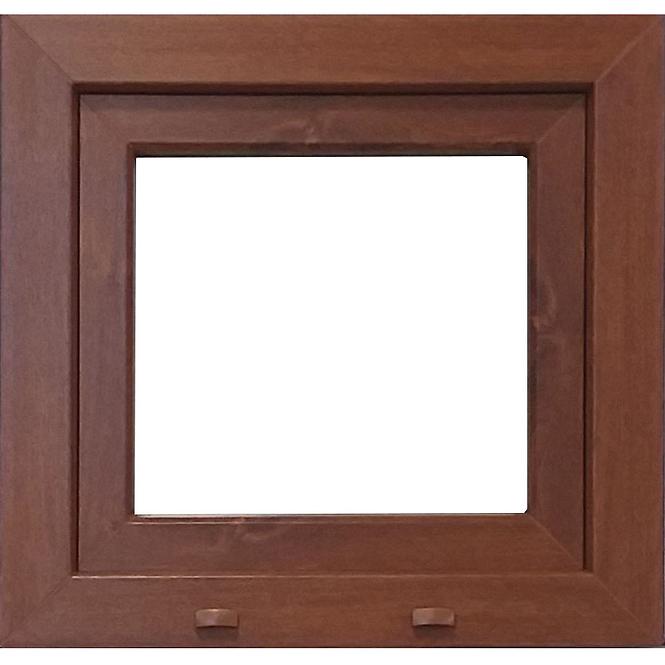 Kipp-Fenster 56,5x53,5cm weiß, Eiche golden