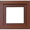 Kipp-Fenster 56,5x53,5cm weiß, Eiche golden,2