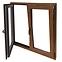 Zweiflügeliges Dreh-Kipp-Fenster 116,5x113,5cm Eiche golden,3