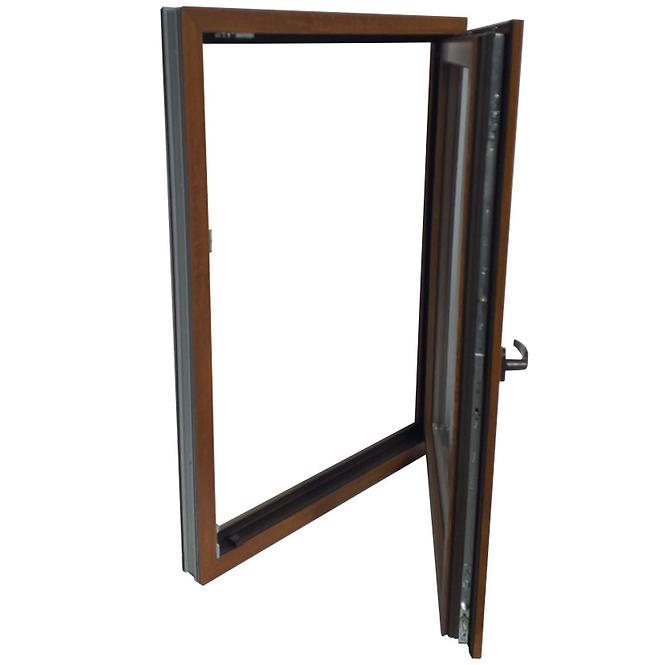 Einflügeliges Dreh-Kipp-Fenster 90x120cm Eiche golden rechts