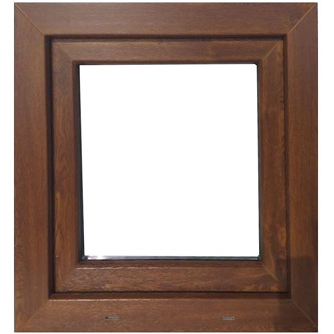 Dreh-Kipp-Fenster 60x60 weiß/Eiche golden links