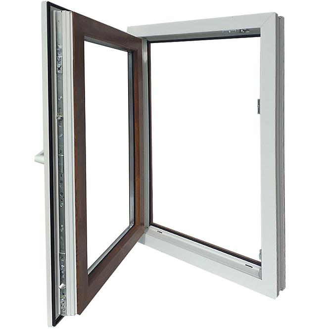 Einflügeliges Dreh-Kipp-Fenster 60x90cm weiß/Eiche golden links