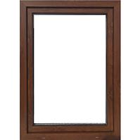 Einflügeliges Dreh-Kipp-Fenster 80x100cm weiß/Eiche golden links