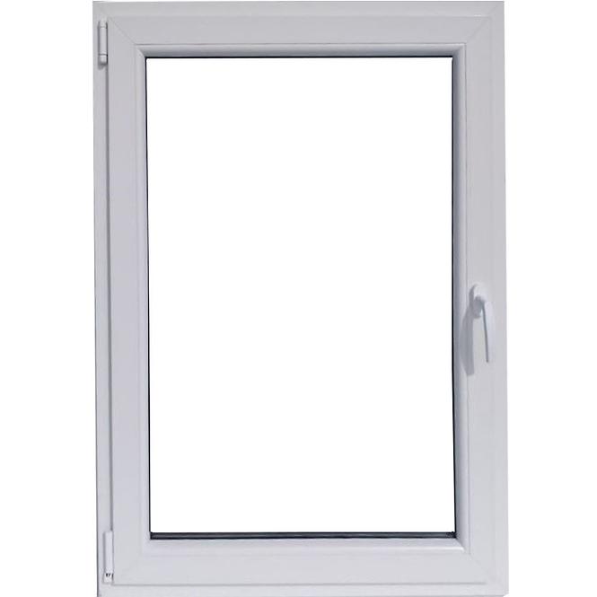 Einflügeliges Dreh-Kipp-Fenster 80x100cm weiß/Eiche golden links