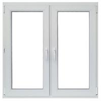 Zweiflügeliges Dreh-Kipp-Fenster 116,5x113,5cm weiß