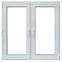 Zweiflügeliges Dreh-Kipp-Fenster 116,5x113,5cm weiß