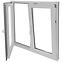 Zweiflügeliges Dreh-Kipp-Fenster 116,5x113,5cm weiß,4