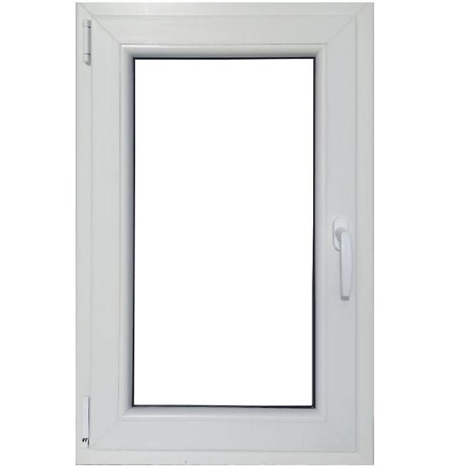 Einflügeliges Dreh-Kipp-Fenster 80x100cm weiß links