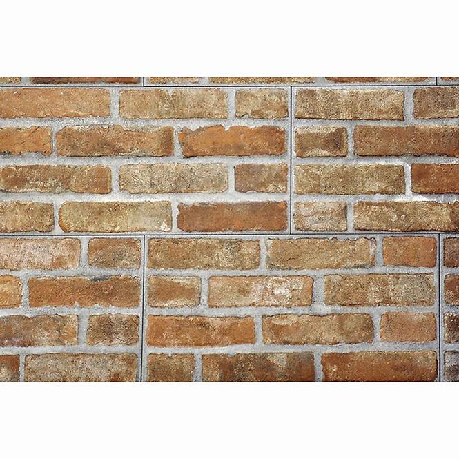 Frostbestbeständige Wandfliese Brick red 31/62