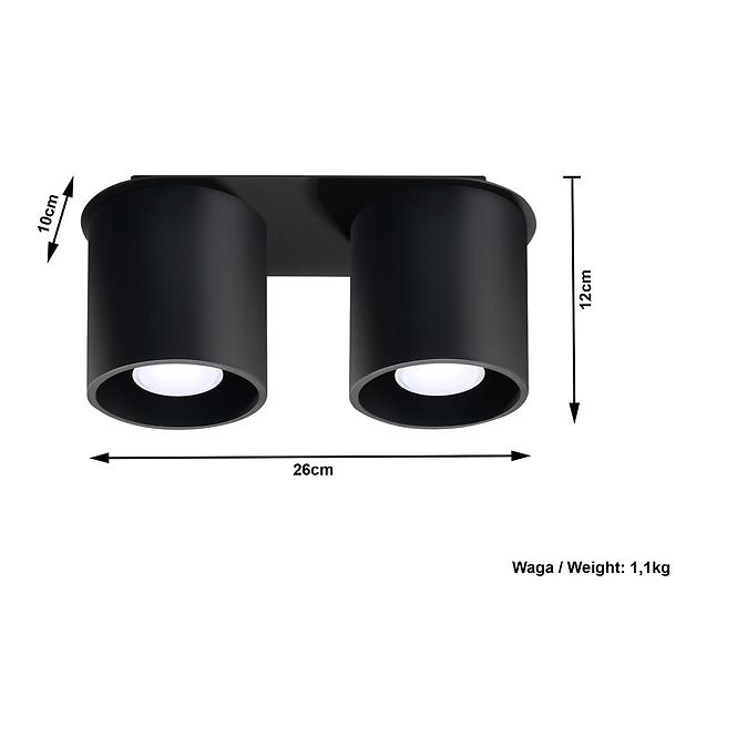 Lampe Orlando 2 Black A-054,5