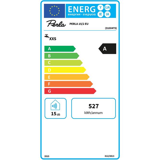 Warmwassererhitzer über das Waschbecken Perla 15/2 EU