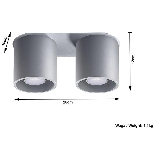 Lampe Orlando 2 Grau A-055,5