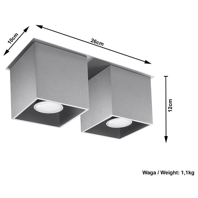 Lampe Dallas 2 grau A-064,5