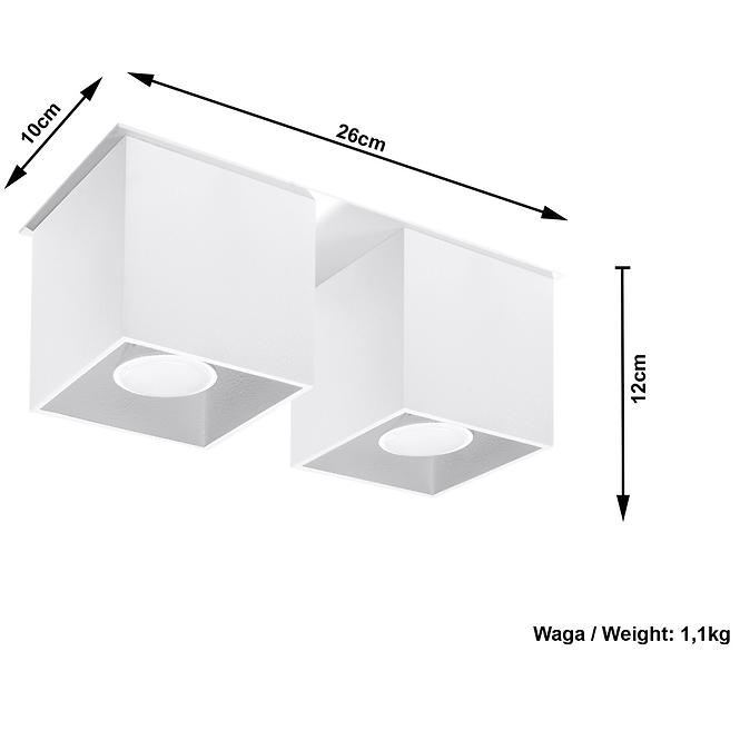 Lampe Dallas 2 weiß A-065,5