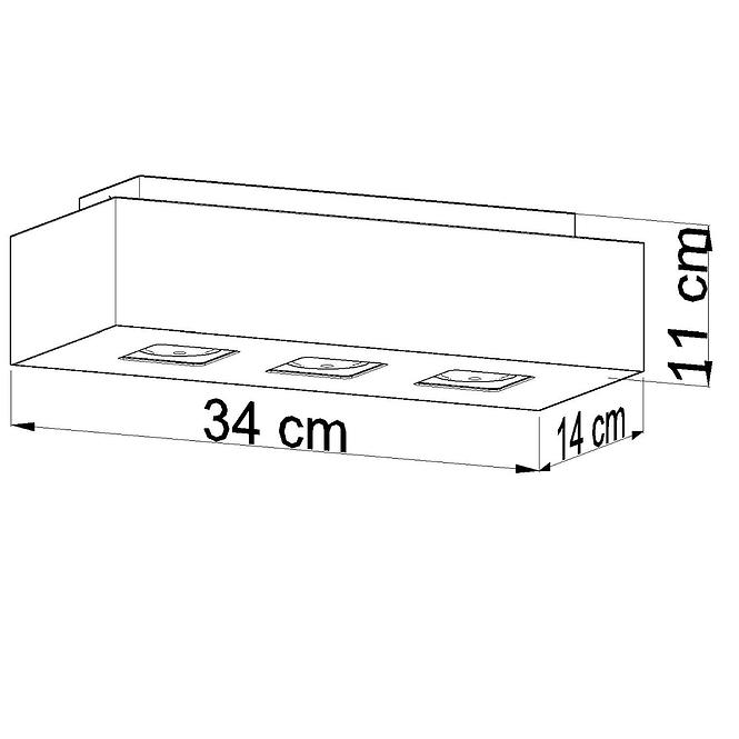 Lampe Atlanta 3 schwarz A-072,5