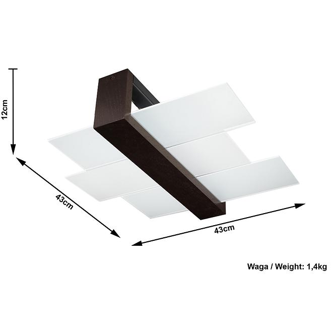Lampe Luizjana 2 wenge A-074