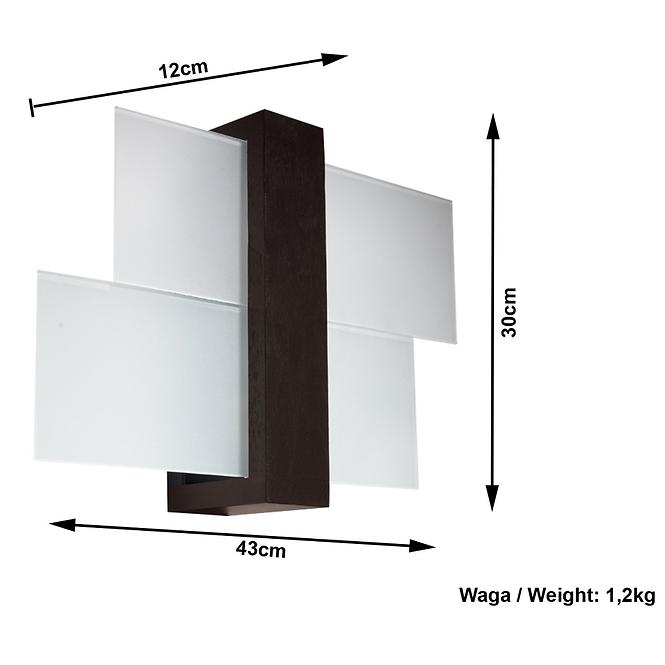 Lampe Luizjana 1 wenge A-075