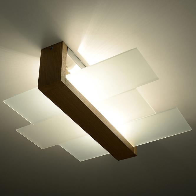 Lampe Luizjana 2 natürliche Holz A-076
