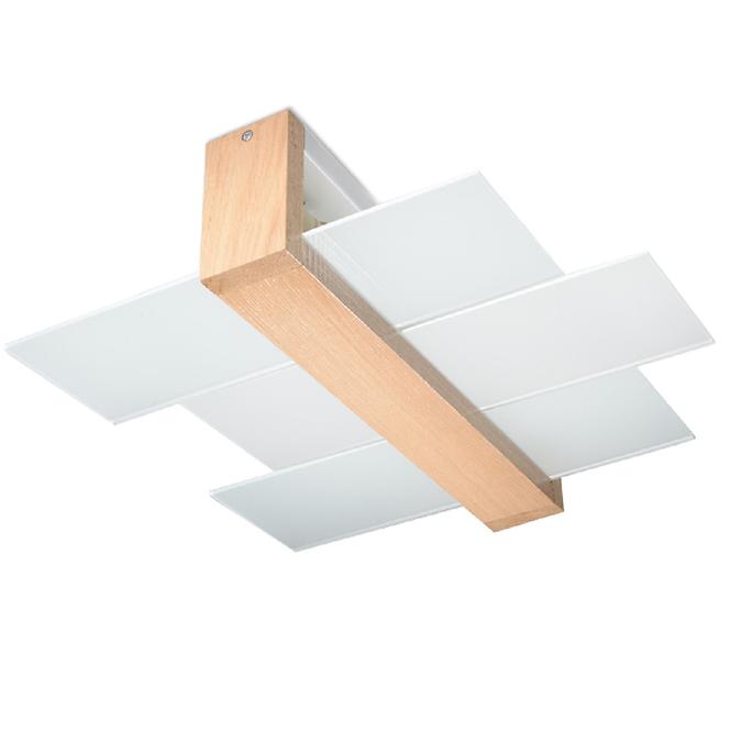 Lampe Luizjana 2 natürliche Holz A-076