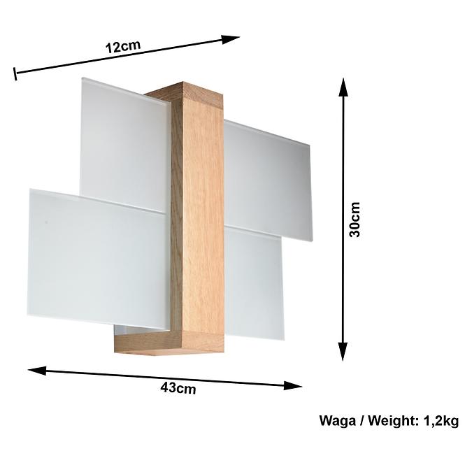 Lampe Luizjana 1 natürliche Holzí A-077