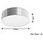 Lampe Nebraska 35 grau A-122,4