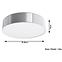 Lampe Nebraska 35 grau A-125,4